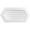 Ekena Millwork Half Round Surface Mount PVC Gable Vent w/ 3-1/2"W x 1"P Standard Frame, 40"W x 20"H GVPHR40X2001SN - alternate 1